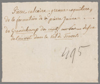 L 00102
<br/>
Label met opschrift
<br/>
<em>Saussure, Horace-Bénédict de (1740-1799)</em>